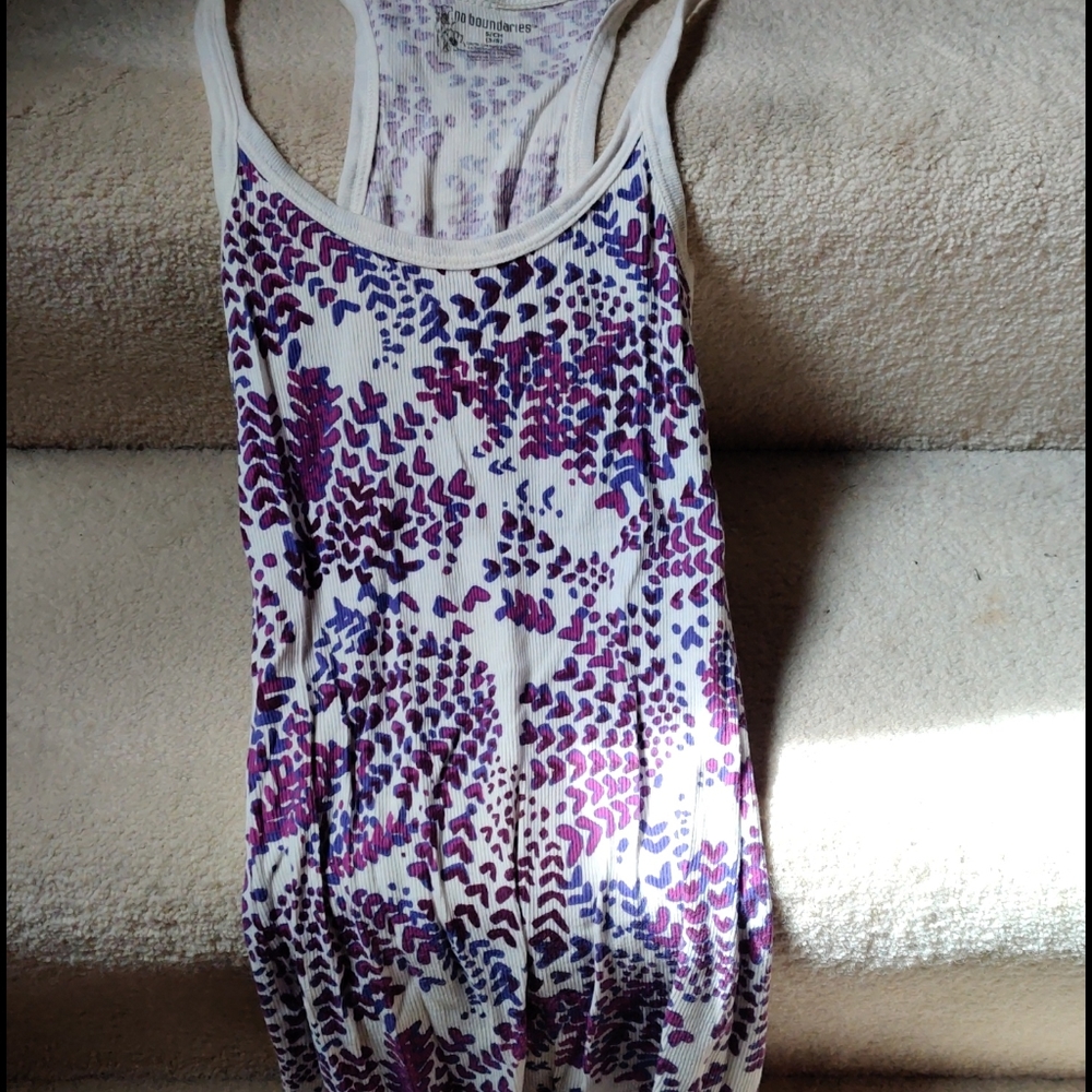 No boundaries racer back tank top size small